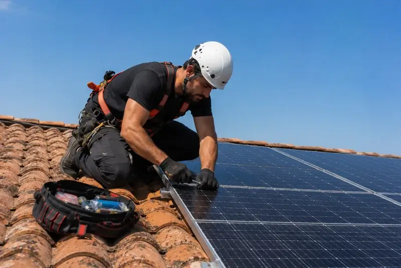 Maintenance et monitoring de panneaux solaires à Clavette