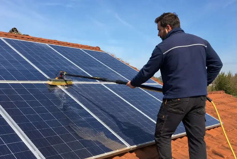 Nettoyage et entretien de panneaux solaires à Clavette